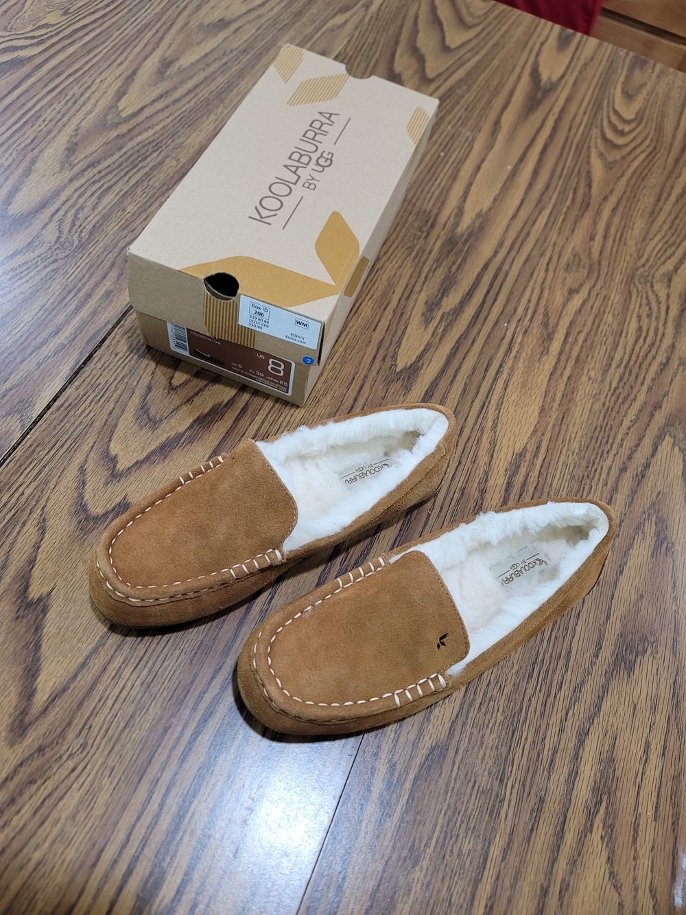Kohl's Koolaburra Chestnut Suede Moccasin Slippers